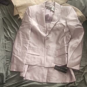 Anne Klein Light Purple Blazer and Skirt Set